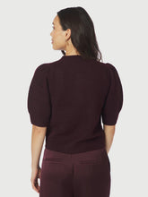 Indlæs billede til gallerivisning NEO NOIR Trudy Deco Knit Cardigan Wine
