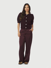 Indlæs billede til gallerivisning NEO NOIR Trudy Deco Knit Cardigan Wine
