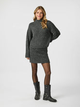 Indlæs billede til gallerivisning NEO NOIR Paulina Fluffy Knit Blouse Antracit
