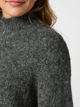 Indlæs billede til gallerivisning NEO NOIR Paulina Fluffy Knit Blouse Antracit
