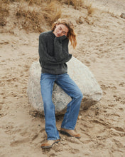 Indlæs billede til gallerivisning NEO NOIR Paulina Fluffy Knit Blouse Antracit
