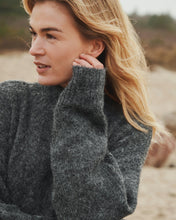 Indlæs billede til gallerivisning NEO NOIR Paulina Fluffy Knit Blouse Antracit
