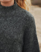 Indlæs billede til gallerivisning NEO NOIR Paulina Fluffy Knit Blouse Antracit
