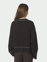 Indlæs billede til gallerivisning NEO NOIR Roeme Knit Stitch Blouse Dark Brown
