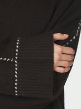 Indlæs billede til gallerivisning NEO NOIR Roeme Knit Stitch Blouse Dark Brown
