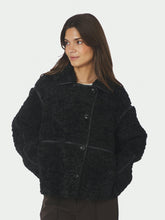 Indlæs billede til gallerivisning NEO NOIR Castor Faux Fur Jacket Black
