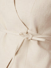 Indlæs billede til gallerivisning NEO NOIR Samara Ramie Waistcoat Natural
