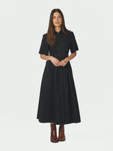 Indlæs billede til gallerivisning NEO NOIR Baia Poplin Dress Sort
