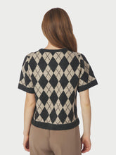 Indlæs billede til gallerivisning NEO NOIR Allestar Check Knit Cardigan Beige
