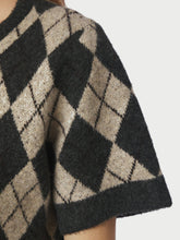 Indlæs billede til gallerivisning NEO NOIR Allestar Check Knit Cardigan Beige
