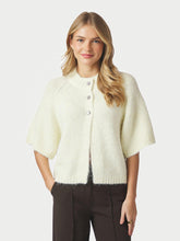 Indlæs billede til gallerivisning NEO NOIR Benuta Fluffy Knit Cardigan Light Yellow
