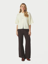 Indlæs billede til gallerivisning NEO NOIR Benuta Fluffy Knit Cardigan Light Yellow
