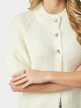 Indlæs billede til gallerivisning NEO NOIR Benuta Fluffy Knit Cardigan Light Yellow
