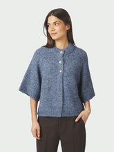 Indlæs billede til gallerivisning NEO NOIR Benuta Fluffy Knit Cardigan Smoke Blue
