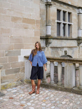 Indlæs billede til gallerivisning NEO NOIR Benuta Fluffy Knit Cardigan Smoke Blue
