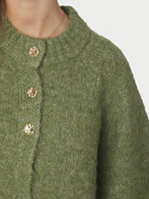 Indlæs billede til gallerivisning NEO NOIR Benuta Fluffy Knit Cardigan Green
