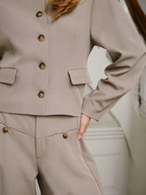 Indlæs billede til gallerivisning NEO NOIR Massie Structure Pants Warm Grey
