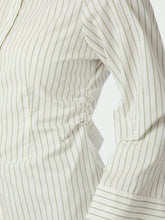 Indlæs billede til gallerivisning NEO NOIR Caroli Stripe Shirt Dusty Green
