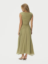 Indlæs billede til gallerivisning NEO NOIR Cludine Mesh Dress Sage Green
