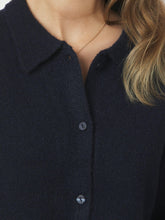 Indlæs billede til gallerivisning NEO NOIR Cunna Knit Blouse Navy
