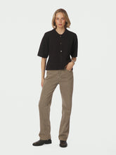 Indlæs billede til gallerivisning NEO NOIR Cunna Knit Blouse Dark Brown
