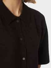Indlæs billede til gallerivisning NEO NOIR Cunna Knit Blouse Dark Brown
