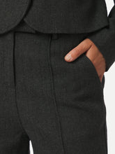 Indlæs billede til gallerivisning NEO NOIR Sury Herringbone Pants Antracit
