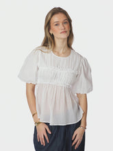 Indlæs billede til gallerivisning NEO NOIR Kiril S Voile Blouse White
