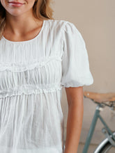 Indlæs billede til gallerivisning NEO NOIR Kiril S Voile Blouse White
