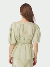 Indlæs billede til gallerivisning NEO NOIR Kiril S Voile Blouse Pistachio
