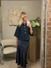 Indlæs billede til gallerivisning NN Rosella Boucle Mini Jacket Navy
