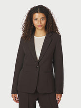Indlæs billede til gallerivisning NEO NOIR Francine Suit Blazer Dark Brown
