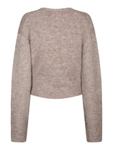 Indlæs billede til gallerivisning NEO NOIR Ronia Fluffy Wrap Knit Cardigan Beige Melange
