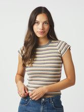 Indlæs billede til gallerivisning NEO NOIR Tirra Simple Stripe Knit Top Grey
