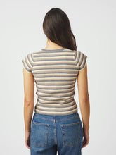 Indlæs billede til gallerivisning NEO NOIR Tirra Simple Stripe Knit Top Grey

