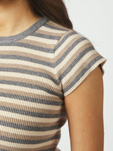 Indlæs billede til gallerivisning NEO NOIR Tirra Simple Stripe Knit Top Grey
