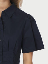 Indlæs billede til gallerivisning NEO NOIR Balara Poplin Shirt Navy
