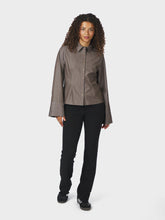 Indlæs billede til gallerivisning NEO NOIR Rosa Pinstripe Melange Dusty Brown
