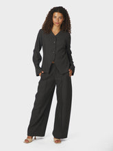 Indlæs billede til gallerivisning NEO NOIR Toots Structure Blouse Dark Grey
