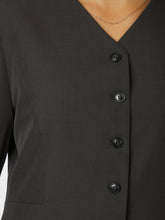 Indlæs billede til gallerivisning NEO NOIR Toots Structure Blouse Dark Grey
