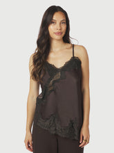Indlæs billede til gallerivisning NEO NOIR Viole Lace Top Dark Brown
