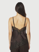 Indlæs billede til gallerivisning NEO NOIR Viole Lace Top Dark Brown

