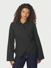 Indlæs billede til gallerivisning NEO NOIR Fenli Tone Stripe Shirt Black
