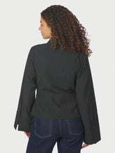 Indlæs billede til gallerivisning NEO NOIR Fenli Tone Stripe Shirt Black
