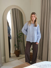 Indlæs billede til gallerivisning NEO NOIR Dalma Dori Mini Stripe Shirt Blue
