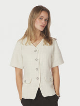 Indlæs billede til gallerivisning NEO NOIR Faina Boucle Blouse Off White
