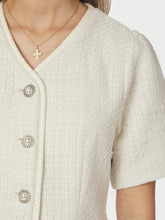 Indlæs billede til gallerivisning NEO NOIR Faina Boucle Blouse Off White
