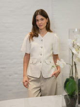 Indlæs billede til gallerivisning NEO NOIR Faina Boucle Blouse Off White
