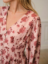 Indlæs billede til gallerivisning NEO NOIR Jellie Print Dress Dusty Rose
