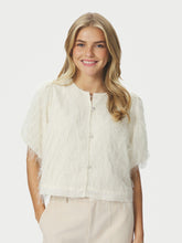 Indlæs billede til gallerivisning NEO NOIR Aisa Frilly Blouse Creme
